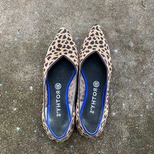 Rothys Animal Print Pointed Flats